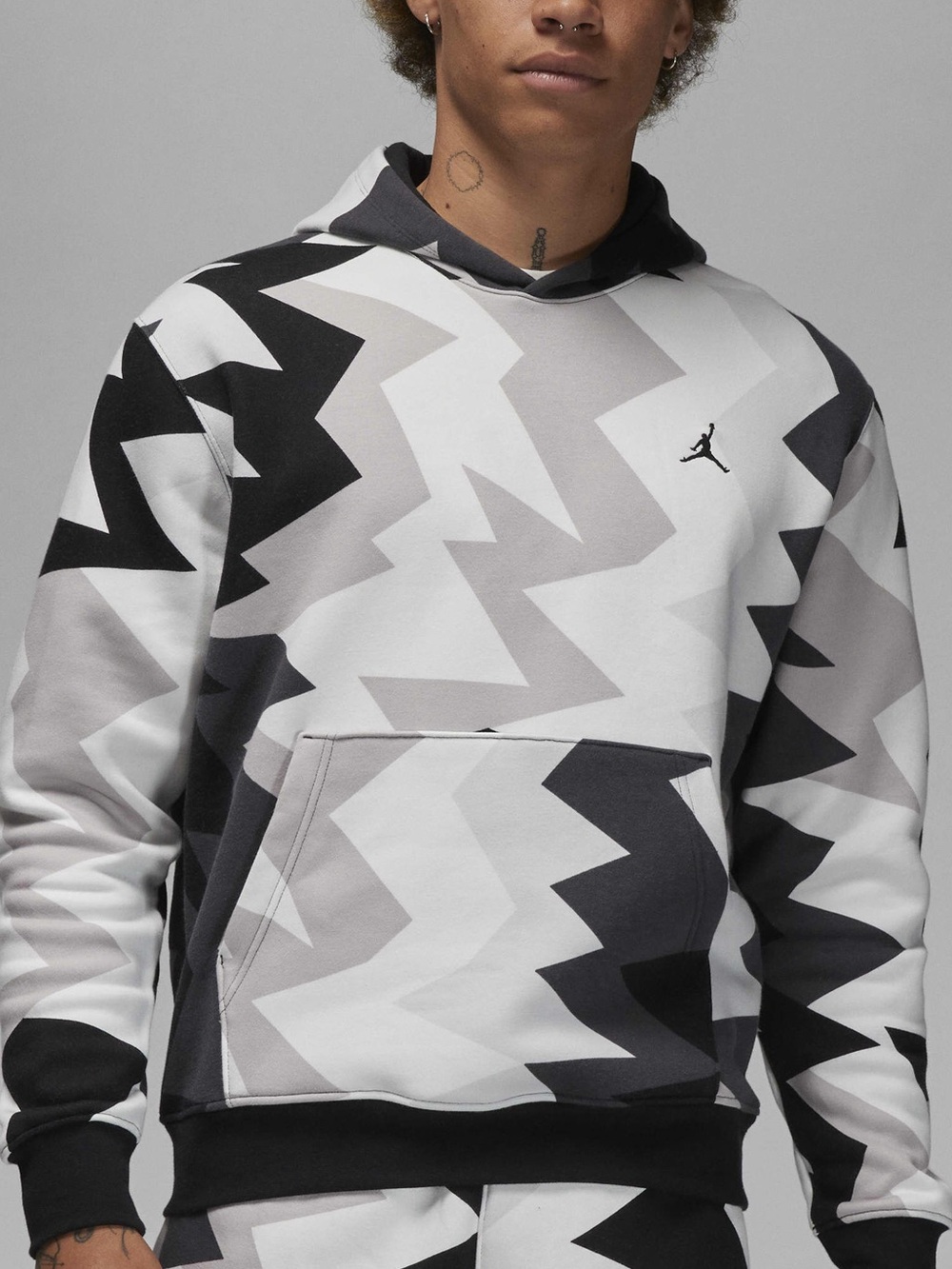 Youth Jordan Flight MVP Geometric Print Hoodie Youth XL 13–15